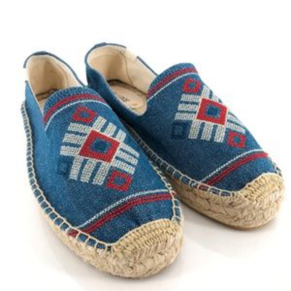 Soludos Embroidered Platform Smoking Slipper